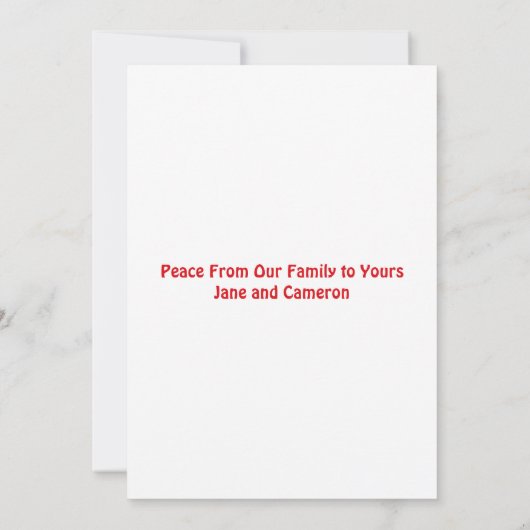 Hippie Holiday Photo Have a Groovy Christmas Card (裏面)