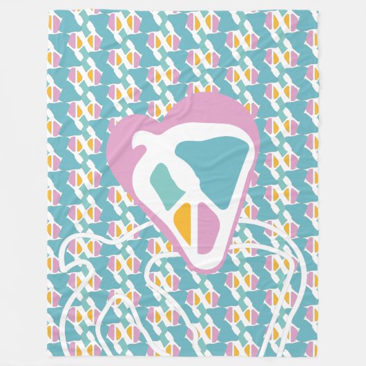 HIPPIE ICON version free BY MASANSER フリースブランケット (正面)