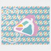 HIPPIE ICON version free BY MASANSER フリースブランケット (正面(横))