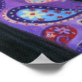 Hippie inペイズリーポスター ポスター (角)