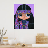 Hippie inペイズリーポスター ポスター (キッチン)