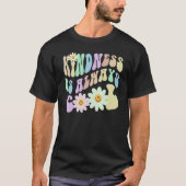 Hippie KINDNESS IS ALWAYS COOL Retro Stop Bullying Tシャツ (正面)