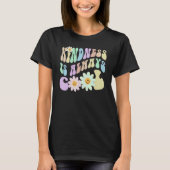 Hippie KINDNESS IS ALWAYS COOL Retro Stop Bullying Tシャツ (正面)