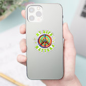 Hippie Love Peace Life Matters Custom  シール (スマートフォン)