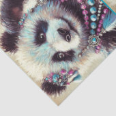 Hippie Panda Bear Chalk-Pastel Decoupage  薄葉紙 (詳細)