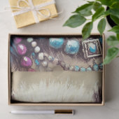 Hippie Panda Bear Chalk-Pastel Decoupage  薄葉紙 (ギフト)