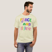 Hippie Peace and Love Tシャツ (正面フル)