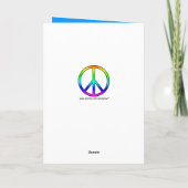 Hippie Peace Greeting Card カード (裏面)
