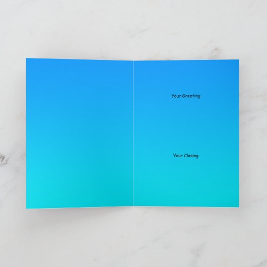 Hippie Peace Greeting Card カード (内部)