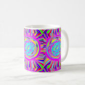 Hippie Retro chill out absract art コーヒーマグカップ (正面右)