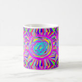 Hippie Retro chill out absract art コーヒーマグカップ (中央)