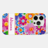 Hippie Retro Groovy Floral Personalized Case-Mate iPhoneケース (裏面 (横))