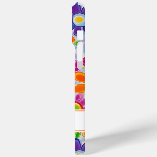 Hippie Retro Groovy Floral Personalized Case-Mate iPhoneケース (裏面 / 左)