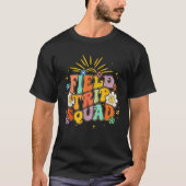 Hippie smile Face Field Trip Squad Groovy Field Da Tシャツ (正面)