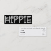 Hippie - Social Mediaパーソナルカード スキニー名刺 (正面/裏面)