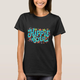 HIPPIE SOUL (ターコイズレター) Tシャツ