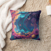 Hippie Throw Pillow クッション (ブランケット)