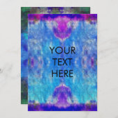 Hippie Waterカラー絞り染めカ空白のードカスタマイズ シーズンカード (正面/裏面)