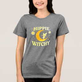 Hippie Witchy Moon & Fairy Unisex トライブレンドＴシャツ
