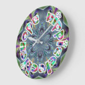 HippieClecticHope APL 20-13フラクタル ラージ壁時計 (傾斜)