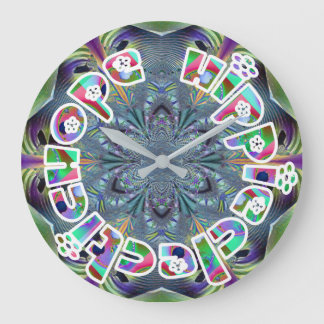 HippieClecticHope APL 20-13フラクタル ラージ壁時計