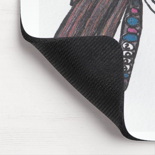 HippiPunkChick マウスパッド (コーナー)