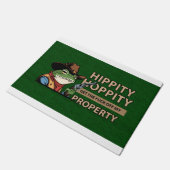 Hippity Hoppity Doormat – Funny Welcome Mat ドアマット (アングル)