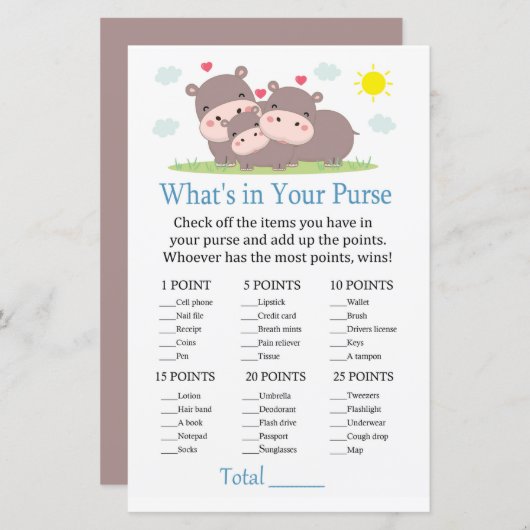 Hippoあなたの財布ゲームの中に何がある (正面/裏面)