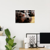 Hippoの姿勢「私は正しく取得する」ポスター ポスター (ホームオフィス)