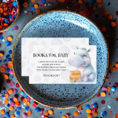 Hippoをテーマにした赤ちゃんシャワーベビー エンクロージャーカード