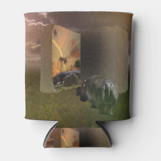 Hippoストーリーブックと恋に、缶ずんぐりしたホルダー 缶クーラー (正面)