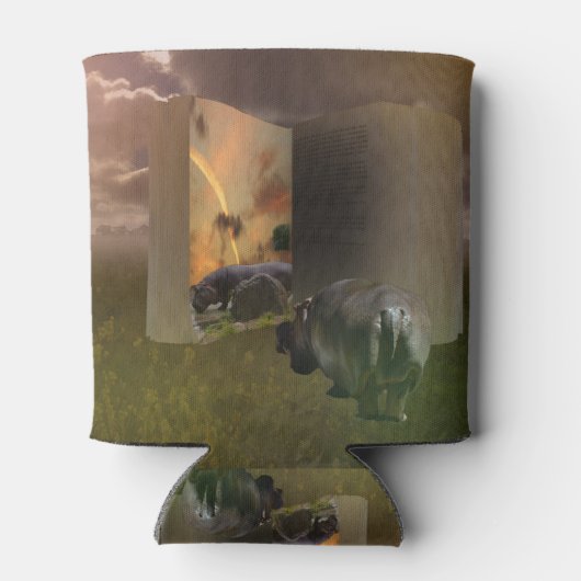 Hippoストーリーブックと恋に、缶ずんぐりしたホルダー 缶クーラー (裏面)