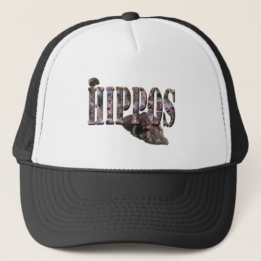 Hippo写真ロゴとHippos キャップ (正面)