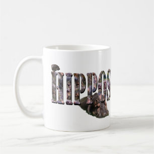 Hippo写真ロゴとHippos コーヒーマグカップ
