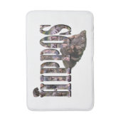 Hippo写真ロゴとHippos バスマット (正面縦)