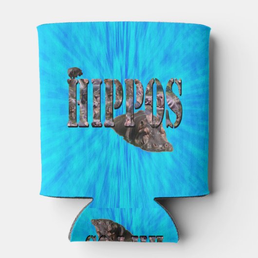 Hippo写真ロゴとHippos 缶クーラー (裏面)