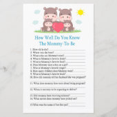 Hippo家族赤ちゃんシャワーゲームをどれだけ知っているか (正面)