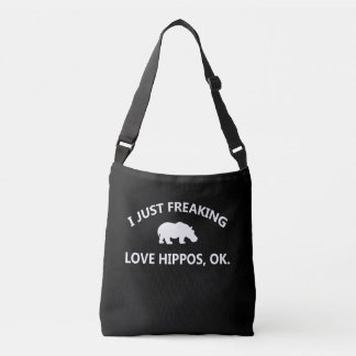 Hippo恋人ギフト|私は単にHippo愛Ok クロスボディバッグ