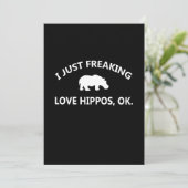 Hippo恋人ギフト|私は単にHippo愛Ok サンキューカード (スタンド正面)