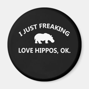 Hippo恋人ギフト 私は単にHippo愛Ok マグネット