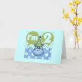 Hippo誕生日Tシャツとギフト カード (黄色い花)