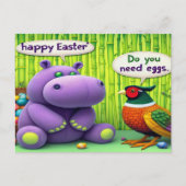 Hippo 頼 Pheasant：イースターエッグクエスト シーズンポストカード (正面)