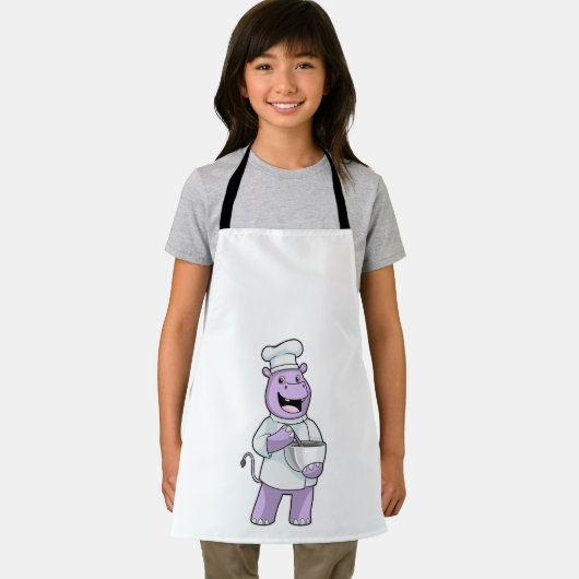 Hippo as Chef with Bowl エプロン (インサイチュ)