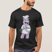 Hippo as Chef with Bowl Tシャツ (正面)