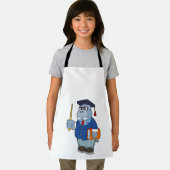Hippo as professor with Book エプロン (インサイチュ)