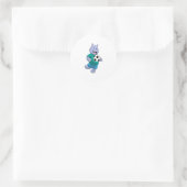 Hippo as Soccer player with Soccer ラウンドシール (バッグ)