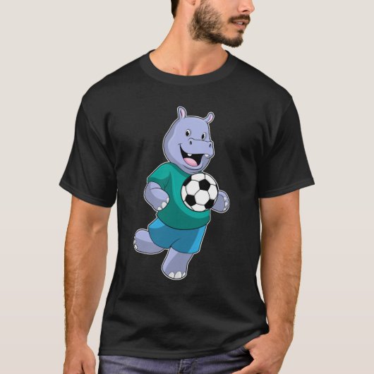 Hippo as Soccer player with Soccer Tシャツ (正面)