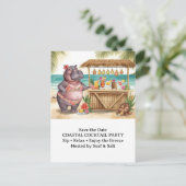 HIPPO BEACH Cocktail Party Welcome message ポストカード (スタンド正面)