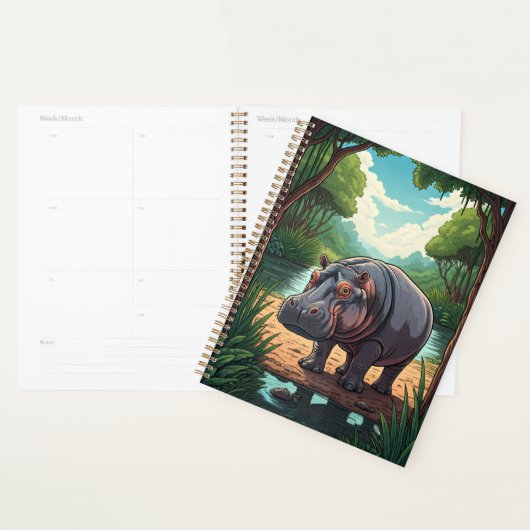 Hippo by the Riverside プランナー手帳 (ディスプレー)