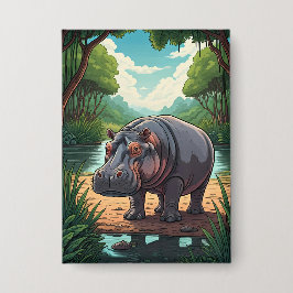 Hippo by the Riverside 缶バッジ